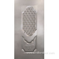 Decorative metal door plate